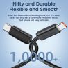Cáp USB C Toocki 1M 100W 5A Type C sang Type C sạc nhanh, dây truyền dữ liệu cho iPhone 17 16 15, Samsung S25 S24, Xiaomi Redmi,
