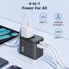 อะแดปเตอร์แปลงไฟสำหรับเดินทาง Toocki Universal Travel Adapter GaN 30W พร้อมพอร์ต USB-C 2 ช่อง และพอร์ต USB 1 ช่อง อะแดปเตอร์แปลง