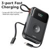 Pin dự phòng Toocki PowerBank 10000mAh, sạc nhanh PD 22.5W, tương thích với iPhone 16 15 14 13 12, Apple Watch và các thiết bị d
