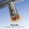 Bật lửa mini Toocki USB C kèm dây đeo, thổi để đánh lửa, an toàn, không ngọn lửa, chống gió, dây vonfram, dùng cho chuyến bay và