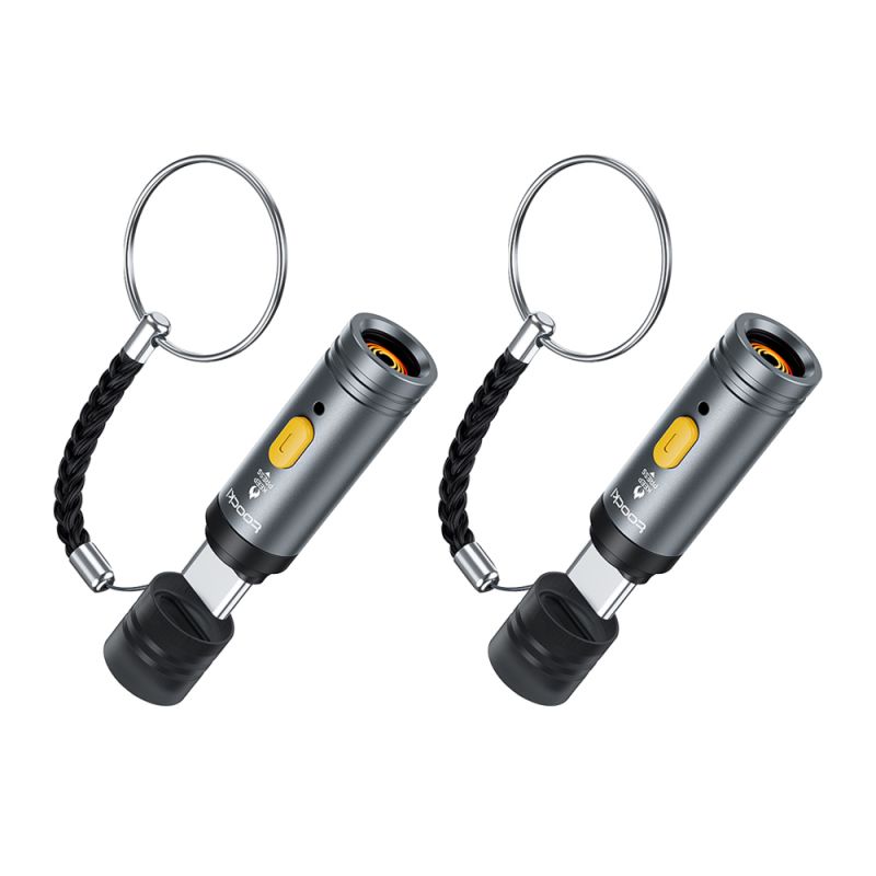 Bật lửa mini Toocki USB C kèm dây đeo, thổi để đánh lửa, an toàn, không ngọn lửa, chống gió, dây vonfram, dùng cho chuyến bay và