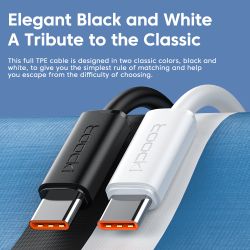 Cáp USB C Toocki 1M 100W 5A Type C sang Type C sạc nhanh, dây truyền dữ liệu cho iPhone 17 16 15, Samsung S25 S24, Xiaomi Redmi,
