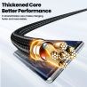 Câble USB-C vers USB-C Toocki 100 W avec éclairage RGB pour ordinateur portable, iPhone 15, Samsung S24/S23, Xiaomi et Realme : 