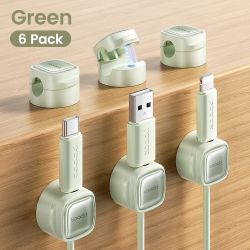Bộ kẹp dây cáp từ tính Toocki LX06 (6/12 chiếc) dùng cho dây cáp điện thoại, ổ cắm điện, bàn phím, tai nghe, cuộn dây cáp từ tín