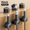 ที่จัดระเบียบสายเคเบิลแม่เหล็ก Toocki LX06 6/12 ชิ้น สำหรับสายโทรศัพท์มือถือ ปลั๊กไฟ คีย์บอร์ด หูฟัง ที่ม้วนสายเคเบิลแม่เหล็ก