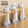 ที่จัดระเบียบสายเคเบิลแม่เหล็ก Toocki LX06 6/12 ชิ้น สำหรับสายโทรศัพท์มือถือ ปลั๊กไฟ คีย์บอร์ด หูฟัง ที่ม้วนสายเคเบิลแม่เหล็ก