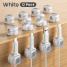 Toocki LX06 Kabelorganisator mit magnetischen Kabelclips (6/12 Stück) für Handykabel, Steckdosenleisten, Tastatur, Kopfhörer und