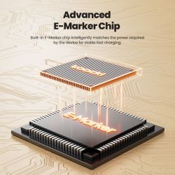 Висувний кабель Toocki типу C 100 Вт із USB-C, що швидко заряджається, для iPhone 16 15 Pro Max, Samsung S24 S23, Xiaomi Macbook