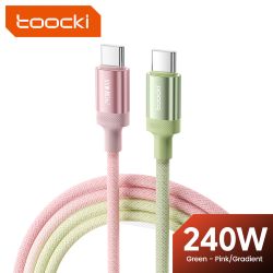 Toocki Dual-Color 240W USB C Cable PD3.1 QC4.0 Fast Charge for Macbook iPhone 17 16 Samsung Xiaomi Honor Ultra Fast Type C Cable
