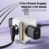 Toocki C28 Power Strip 4AC Outlet 2 Type C 1 USB Port With 1.5m Extension Cable Ground Plug Fuse GaN 33W Fast Charging Socket