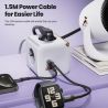 Toocki C28 Power Strip 4AC Outlet 2 Type C 1 USB Port With 1.5m Extension Cable Ground Plug Fuse GaN 33W Fast Charging Socket