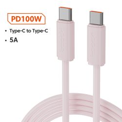 Kabel Toocki 1M 100W USB C 5A typu C do szybkiego ładowania typu C, przewód danych do iPhone'a 17 16 15, Samsunga S25 S24, Xiaom