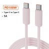 Kabel Toocki 1M 100W USB C 5A typu C do szybkiego ładowania typu C, przewód danych do iPhone'a 17 16 15, Samsunga S25 S24, Xiaom