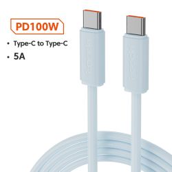 Kabel Toocki 1M 100W USB C 5A typu C do szybkiego ładowania typu C, przewód danych do iPhone'a 17 16 15, Samsunga S25 S24, Xiaom