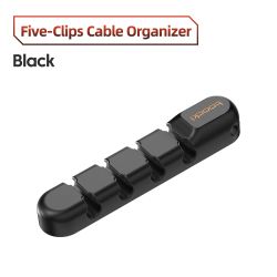 Toocki Cable Organizer Clips Silicone Wire Winder Manegement Self Adhesive Clips for Charging Cable Mouse Keyboard Earphones