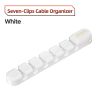 Toocki Cable Organizer Clips Silicone Wire Winder Manegement Self Adhesive Clips for Charging Cable Mouse Keyboard Earphones