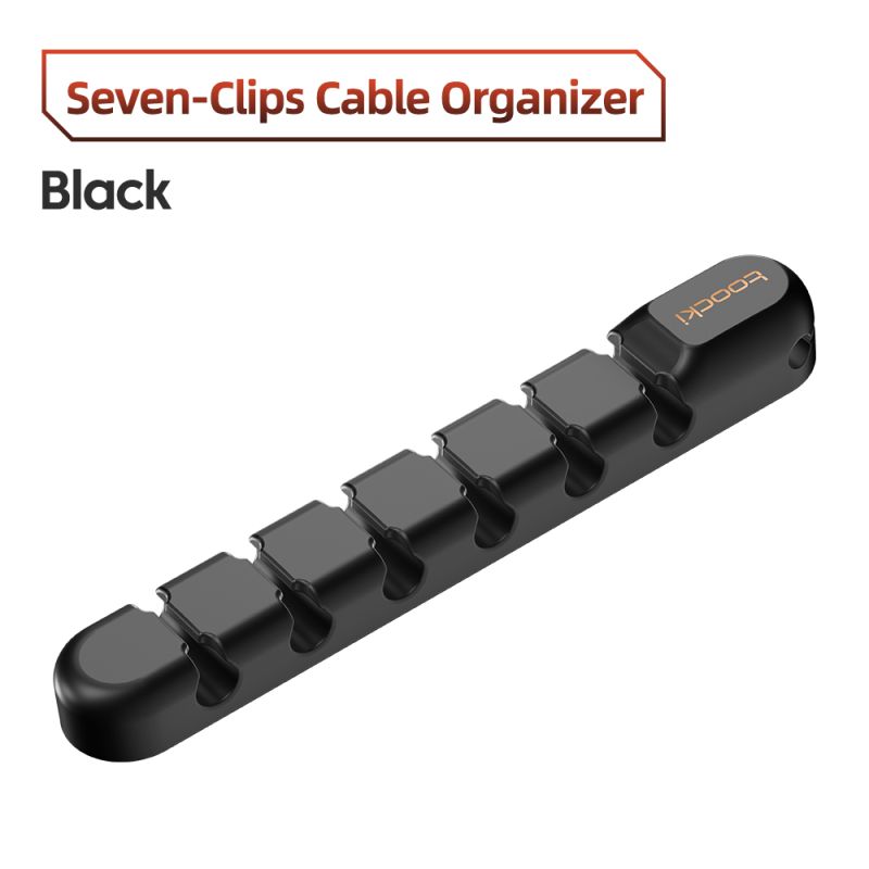 Toocki Kabelorganisator-Clips, Silikon-Kabelaufwickler, selbstklebende Clips für Ladekabel, Maus, Tastatur und Kopfhörer