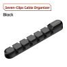 Toocki Kabelorganisator-Clips, Silikon-Kabelaufwickler, selbstklebende Clips für Ladekabel, Maus, Tastatur und Kopfhörer