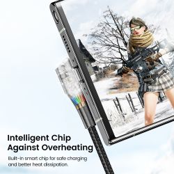 Cáp USB Type C 90 độ Toocki dành cho Samsung S21 S20 S10 Xiaomi POCO Realme iPad, dây cáp dữ liệu 3A sạc nhanh USB C dành cho ga