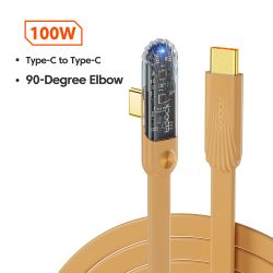 Toocki 100W USB Typ C auf USB C Kabel 90 Grad Winkel PD 100W Schnellladekabel Typ C für Macbook Samsung Xiaomi Huawei Realme