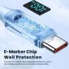 Силіконовий кабель Toocki USB Type-C до USB C PD 100 Вт для швидкої зарядки для Macbook Samsung Huawei Xiaomi Type-C до Type-C к