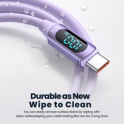 Силіконовий кабель Toocki USB Type-C до USB C PD 100 Вт для швидкої зарядки для Macbook Samsung Huawei Xiaomi Type-C до Type-C к