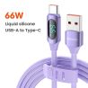 Силіконовий кабель Toocki USB Type-C до USB C PD 100 Вт для швидкої зарядки для Macbook Samsung Huawei Xiaomi Type-C до Type-C к