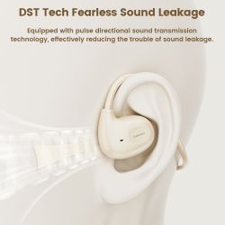 Tai nghe dẫn truyền khí Toocki Bluetooth 5.3, tai nghe thể thao móc tai, điều khiển cảm ứng, tích hợp micro, điều chỉnh âm lượng