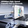Bộ 3 cáp USB C sang USB C Toocki PD 60W/100W/240W sạc nhanh Type C cho Macbook iPhone Samsung Xiaomi OPPO Vivo