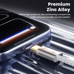 Bộ 3 cáp USB C sang USB C Toocki PD 60W/100W/240W sạc nhanh Type C cho Macbook iPhone Samsung Xiaomi OPPO Vivo