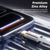 Bộ 3 cáp USB C sang USB C Toocki PD 60W/100W/240W sạc nhanh Type C cho Macbook iPhone Samsung Xiaomi OPPO Vivo