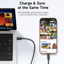 Toocki 240W 5A USB C 케이블 PD3.1 QC4.0 RGB 조명 고속 충전 케이블 (노트북, 아이폰 17 16, 삼성, 샤오미 호환)