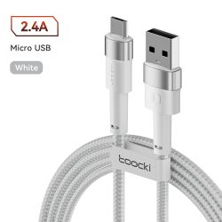Cáp Micro USB Toocki cho Xiaomi 11 Redmi 4X Note 5a Sạc nhanh 2m Cáp dữ liệu Micro USB cho Samsung S6 S7 Sạc Micro