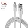 Cáp Micro USB Toocki cho Xiaomi 11 Redmi 4X Note 5a Sạc nhanh 2m Cáp dữ liệu Micro USB cho Samsung S6 S7 Sạc Micro