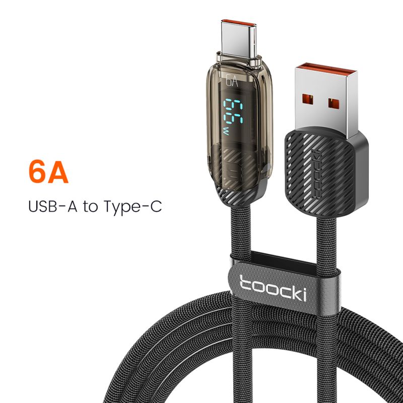 Cáp sạc nhanh Toocki USB C sang USB C 100W 5A PD, cáp màn hình Type C sang Type C cho Macbook, Samsung, Huawei, Xiaomi