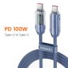 Cáp sạc nhanh Toocki USB C sang USB C 100W 5A PD, cáp màn hình Type C sang Type C cho Macbook, Samsung, Huawei, Xiaomi