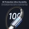 Cáp USB Type-C Toocki 6A dành cho Huawei P40 30 66W SCP Sạc nhanh Cáp Micro USB C dành cho Samsung Xiaomi Poco Oneplus Dây cáp d