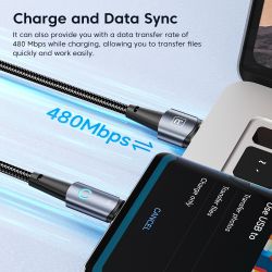 Cáp USB Type-C Toocki 6A dành cho Huawei P40 30 66W SCP Sạc nhanh Cáp Micro USB C dành cho Samsung Xiaomi Poco Oneplus Dây cáp d