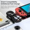 Cáp USB Type-C Toocki 6A dành cho Huawei P40 30 66W SCP Sạc nhanh Cáp Micro USB C dành cho Samsung Xiaomi Poco Oneplus Dây cáp d