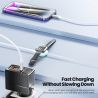 Cáp Toocki 2 trong 1 dành cho iPhone và iWatch, cáp sạc nhanh USB AC sang Lightning cho iPhone 14, 13, 12, sạc không dây 15W cho