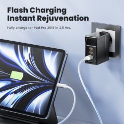 Cáp Toocki 2 trong 1 dành cho iPhone và iWatch, cáp sạc nhanh USB AC sang Lightning cho iPhone 14, 13, 12, sạc không dây 15W cho