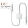 Câble Toocki 2 en 1 pour iPhone et iWatch, câble de charge rapide USB A/C vers Lightning pour iPhone 14, 13 et 12, chargeur sans