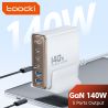 Bộ sạc nhanh Toocki GaN 140W Quick 4.0 PD3.0 100W USB Type C dành cho Macbook Air, iPhone 14, Samsung S23 Ultra, Xiaomi Huawei.