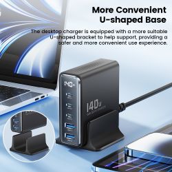 Bộ sạc nhanh Toocki GaN 140W Quick 4.0 PD3.0 100W USB Type C dành cho Macbook Air, iPhone 14, Samsung S23 Ultra, Xiaomi Huawei.
