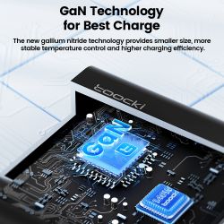 Bộ sạc nhanh Toocki GaN 140W Quick 4.0 PD3.0 100W USB Type C dành cho Macbook Air, iPhone 14, Samsung S23 Ultra, Xiaomi Huawei.