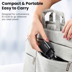 Chargeur rapide Toocki 45 W GaN, prise KR, SFC 2.0, PPS 3.0, QC4.0, USB-C, compatible iPhone 17, 16 et 15, Samsung Galaxy S25 et