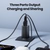 Зарядний пристрій Toocki GaN 65 Вт USB Type-C із швидкою зарядкою QC4.0 QC3.0 PD3.0 для iPhone 16 15 14 13 12 Xiaomi 12 11 Samsu