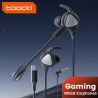 Tai nghe có dây Toocki TE27 dành cho game thủ, âm thanh vòm 7.1 HiFi Stereo, micro kép, âm bass mạnh mẽ, tai nghe nhét tai chơi 