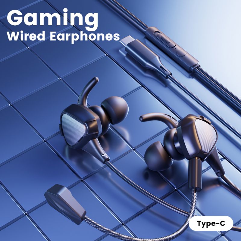 Tai nghe có dây Toocki TE27 dành cho game thủ, âm thanh vòm 7.1 HiFi Stereo, micro kép, âm bass mạnh mẽ, tai nghe nhét tai chơi 