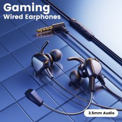 Tai nghe có dây Toocki TE27 dành cho game thủ, âm thanh vòm 7.1 HiFi Stereo, micro kép, âm bass mạnh mẽ, tai nghe nhét tai chơi 